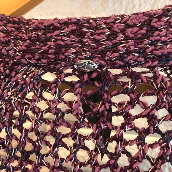 Melissa McCarthy Seven7 3x Purple Knit Cardigan - Picture 6 of 7